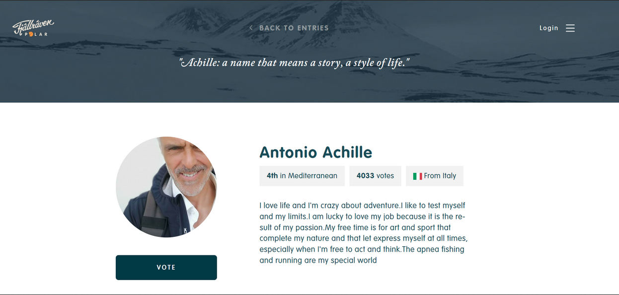 Antonio Achille Voting banner