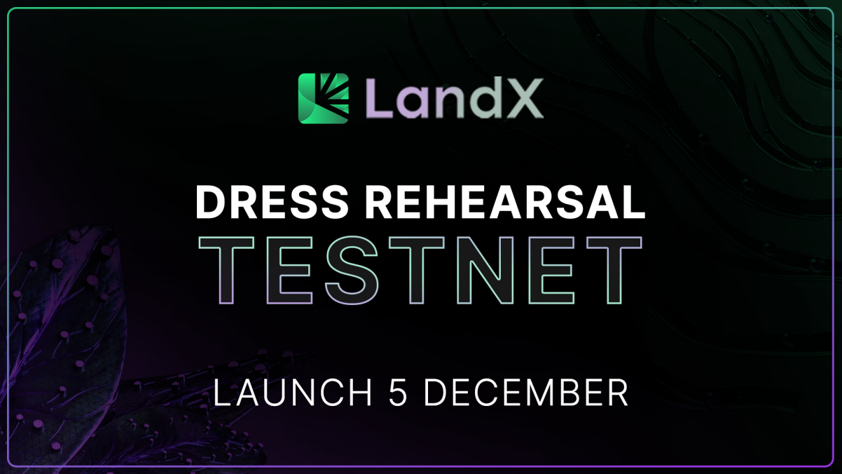 LandX Finance Testnet banner