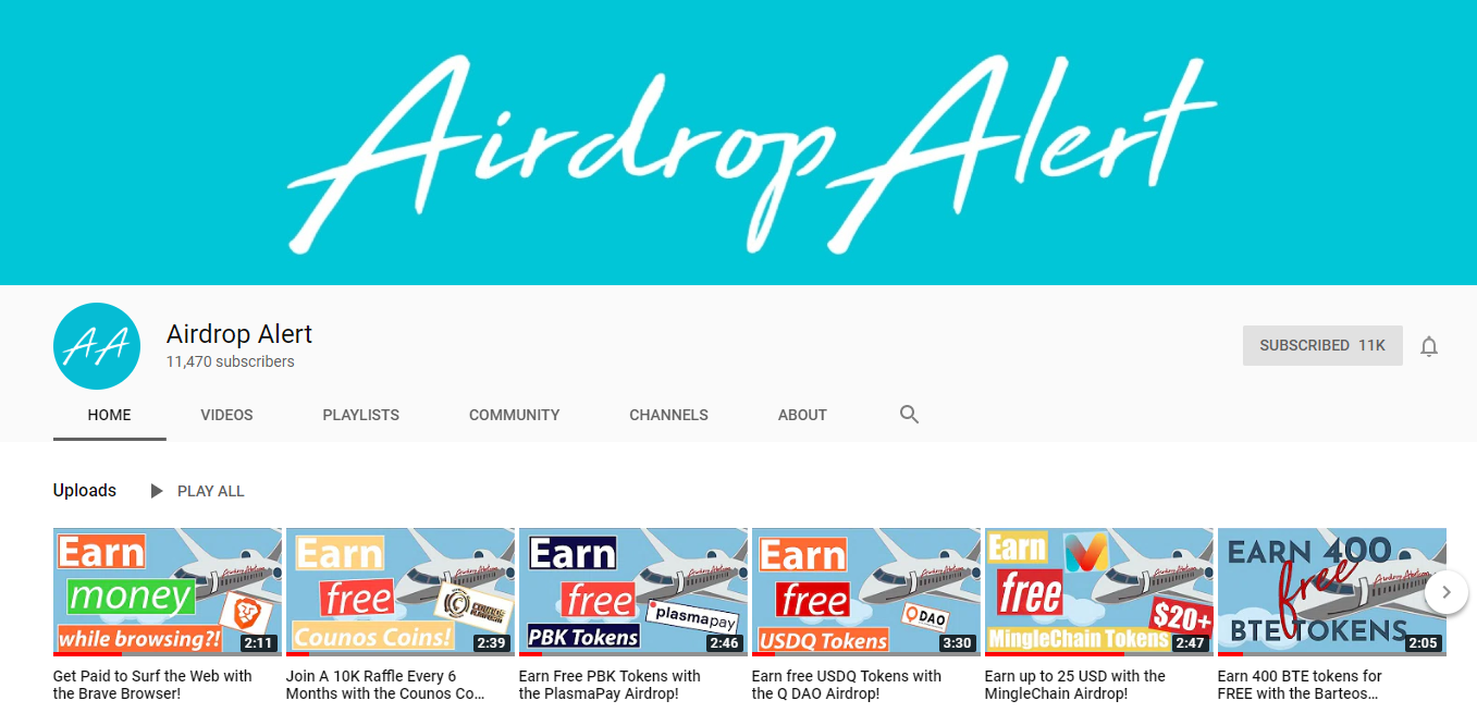 More crypto airdrop video guides available banner