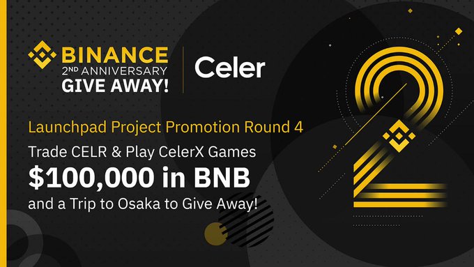 Binance Celer BNB GiveAway banner