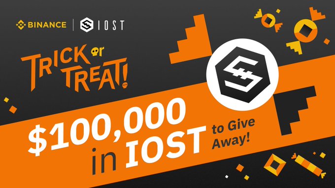 $100,000 in IOST Give Away banner
