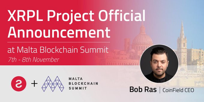 VIP ticket to Malta Blockchain Summit and XRP GiveAway banner