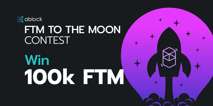 Win 100K FTM tokens banner