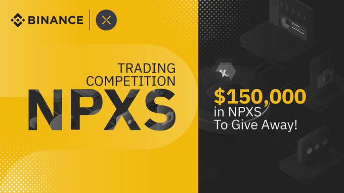 NPXS Trading Competition $150,000 in NPXS To Give Away banner