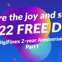 DigiFinex 2-year Anniversary Part I - Share the joy and share 2222 FREE DFT