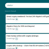Search function added for airdrops & news