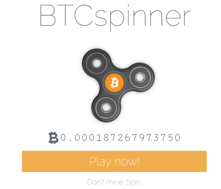 Earn bitcoin by spin